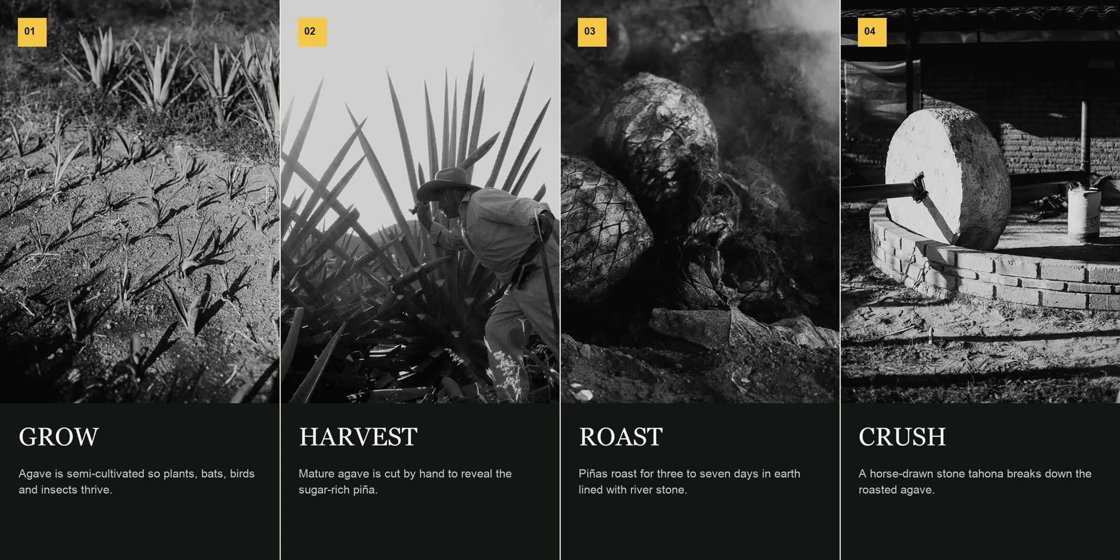 Supporting storefront artwork: the production story arranged as a visual sequence.
